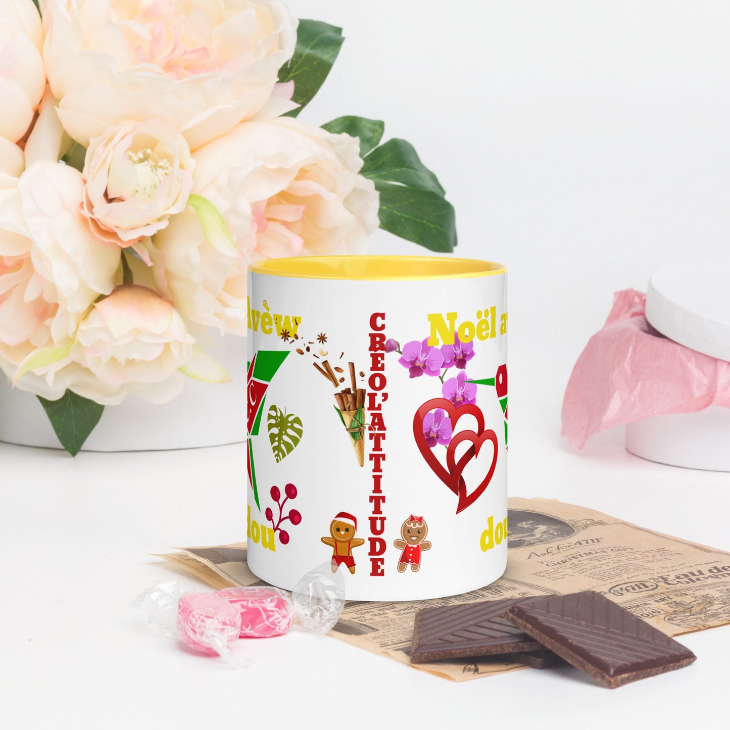 Mug Coloré Noël avec toi doudou- Nwèl Avèw doudou