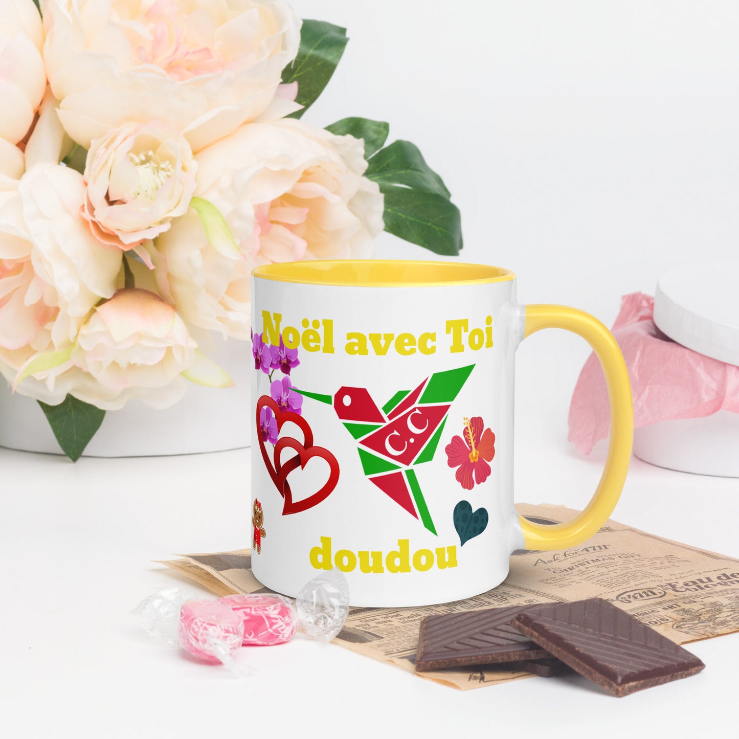 Mug Coloré Noël avec toi doudou- Nwèl Avèw doudou