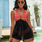 Bikini à voile Madras Rouge