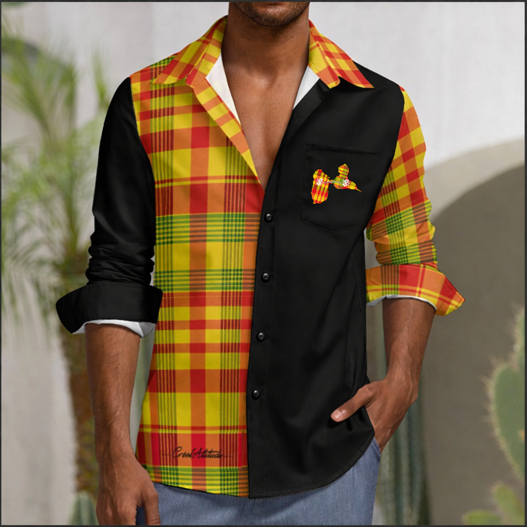 Chemise Madras à manches longues