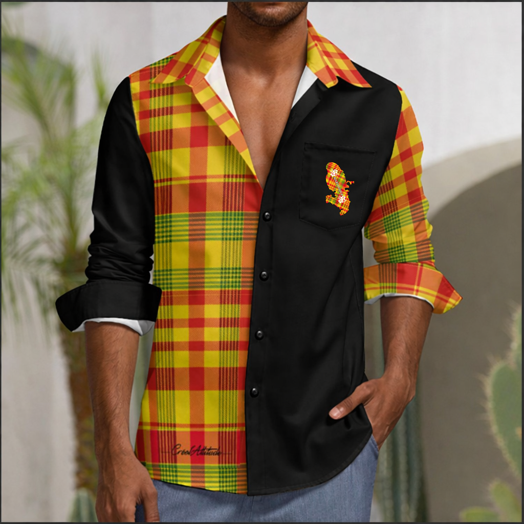 Chemise Madras à manches longues