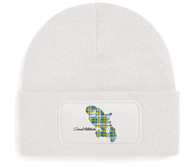 Bonnet Patch Carte Martinique en Madras Créol'Attitude