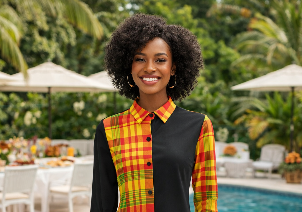 Robe Chemise Madras Sunshine