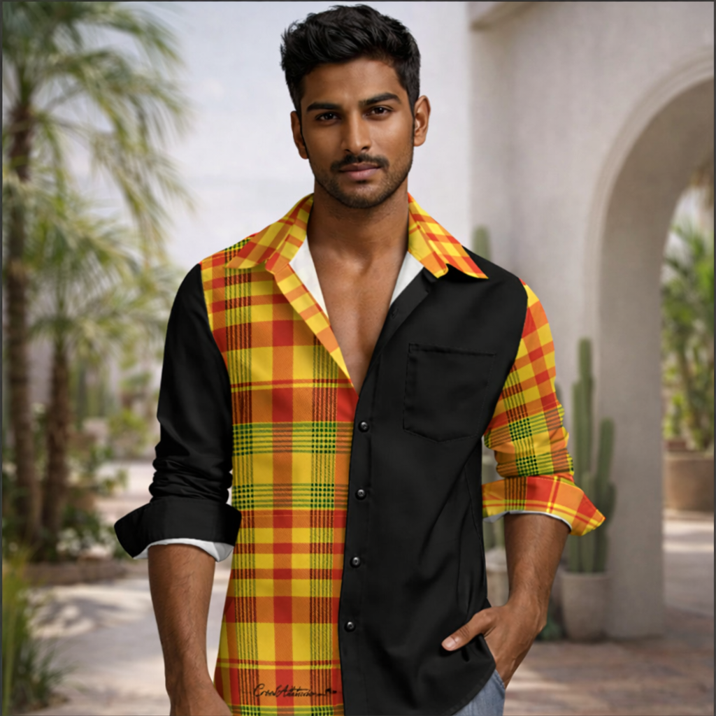 Chemise Madras à manches longues