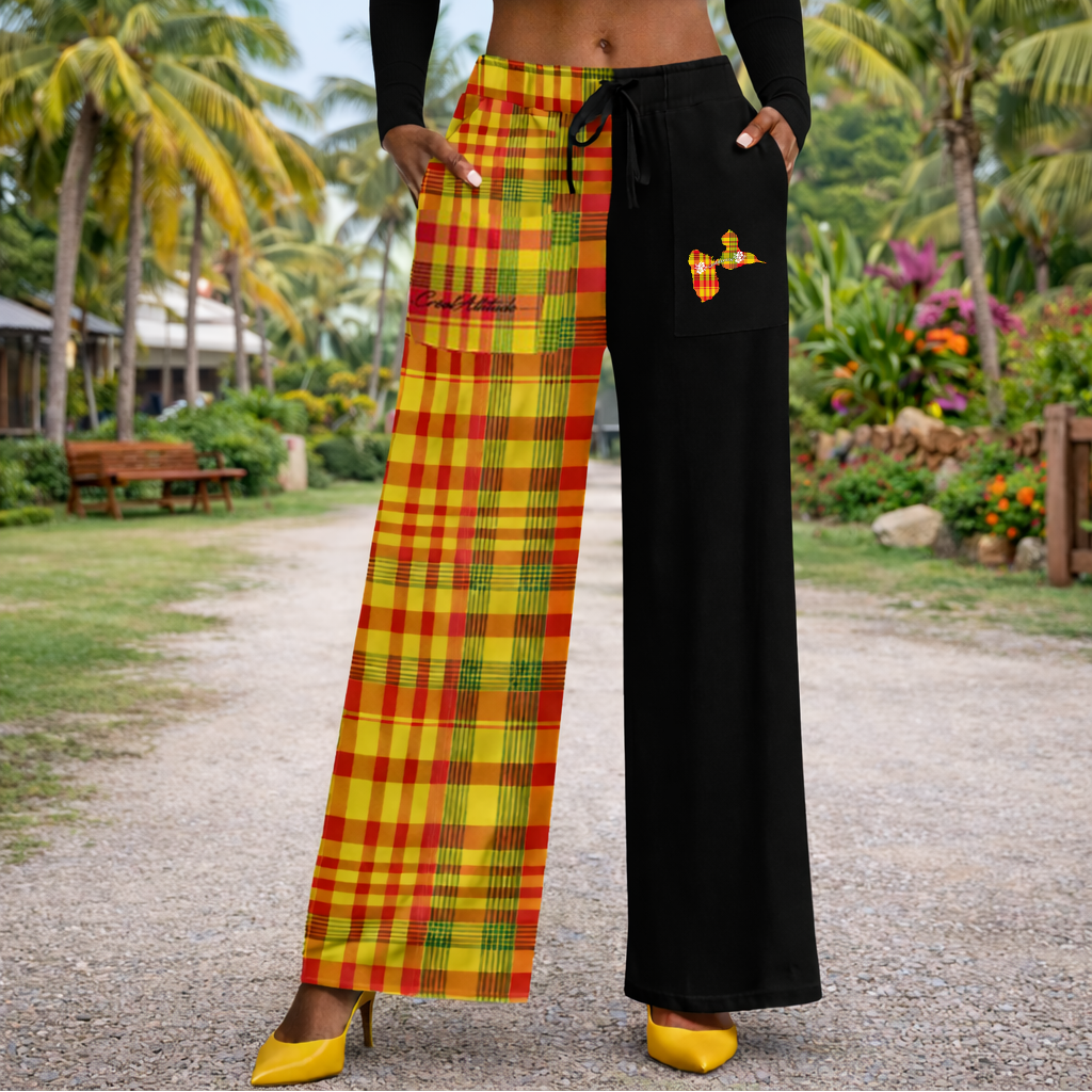 Pantalon évasé Madras