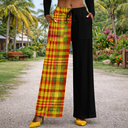 Pantalon évasé Madras