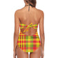 Maillot Créole à dentelle chic Madras Sunshine