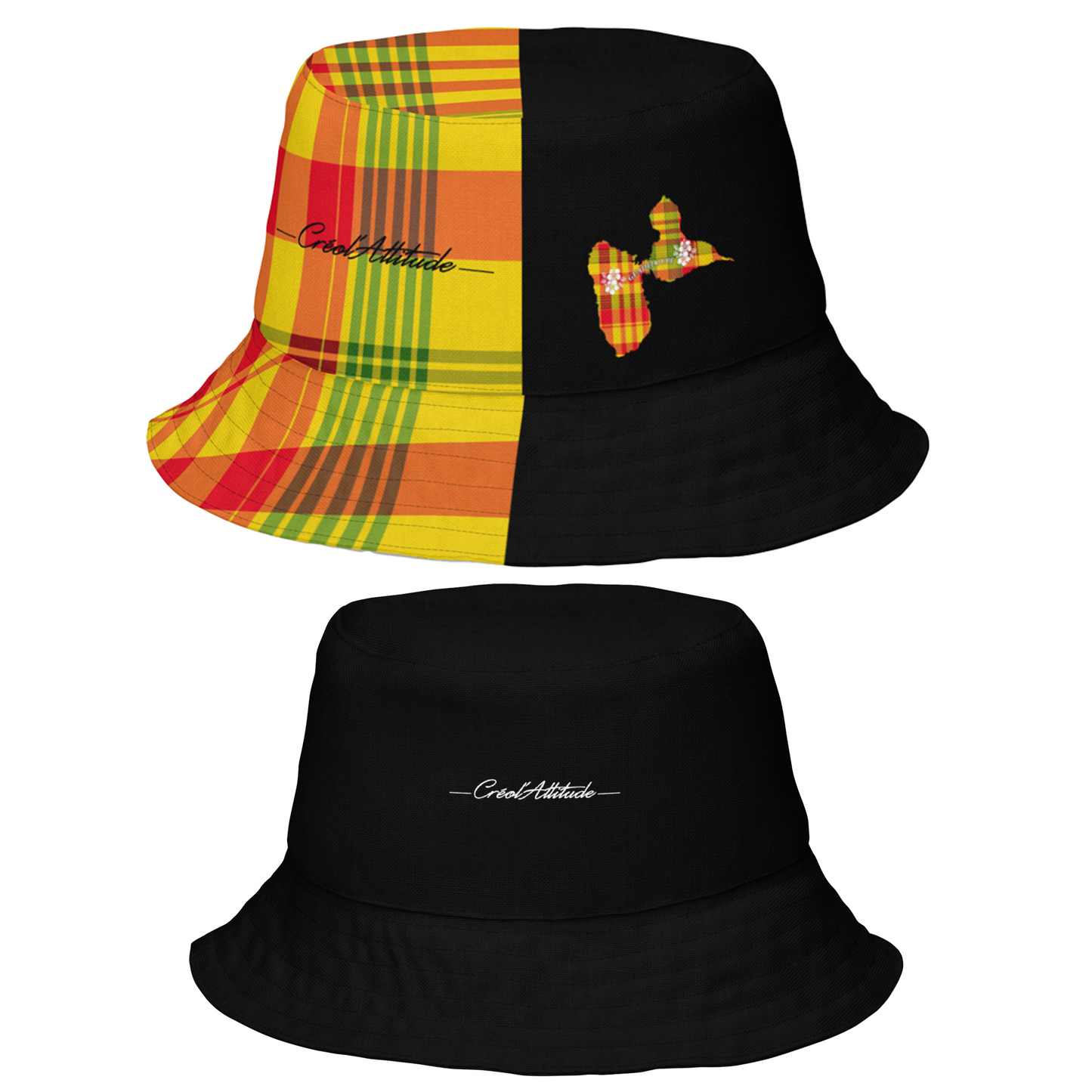 Bob réversible asymétrique Madras Sunshine