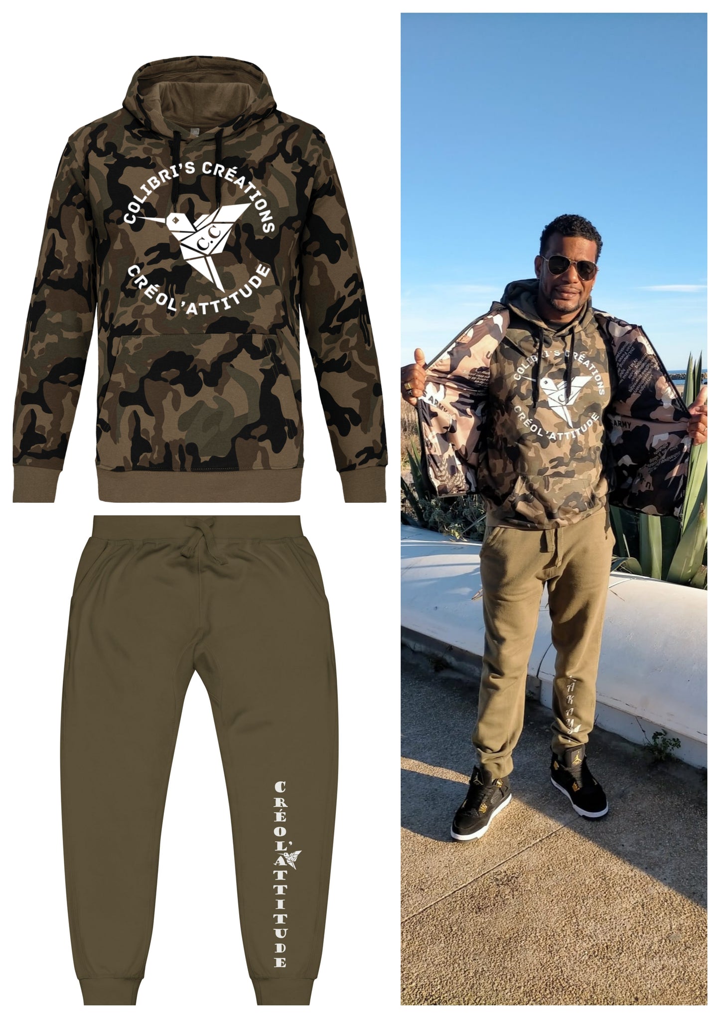 Ensemble Militaire sweat-jogging Colibri's Frozen