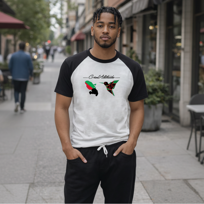 Tee-shirt unisexe Bi-colore Colibri's Péyi