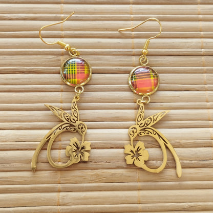 Boucles d'oreilles Colibris Volhîs Madras