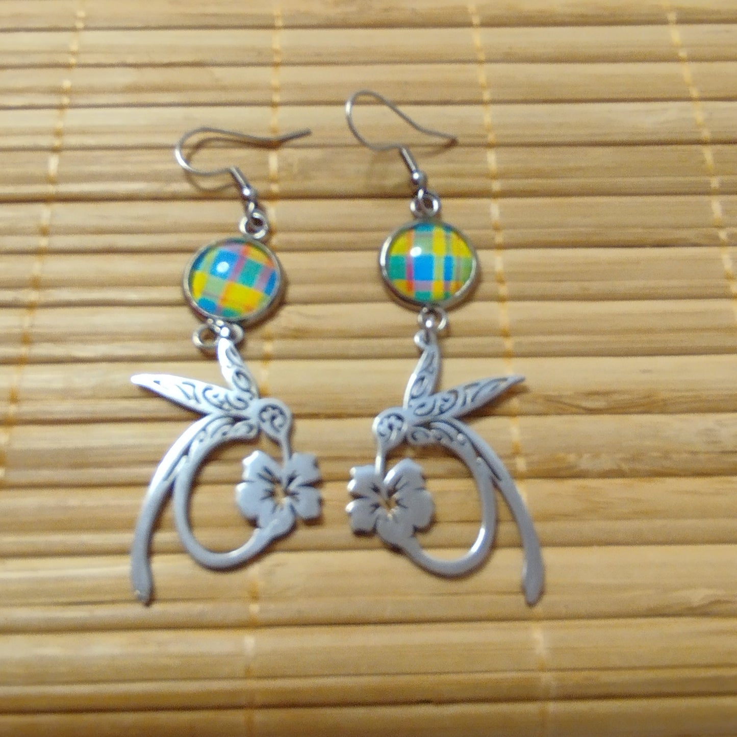 Boucles d'oreilles Colibris Volhîs Madras