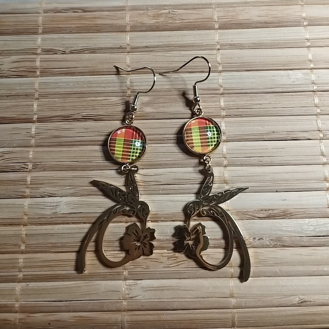 Boucles d'oreilles Colibris Volhîs Madras
