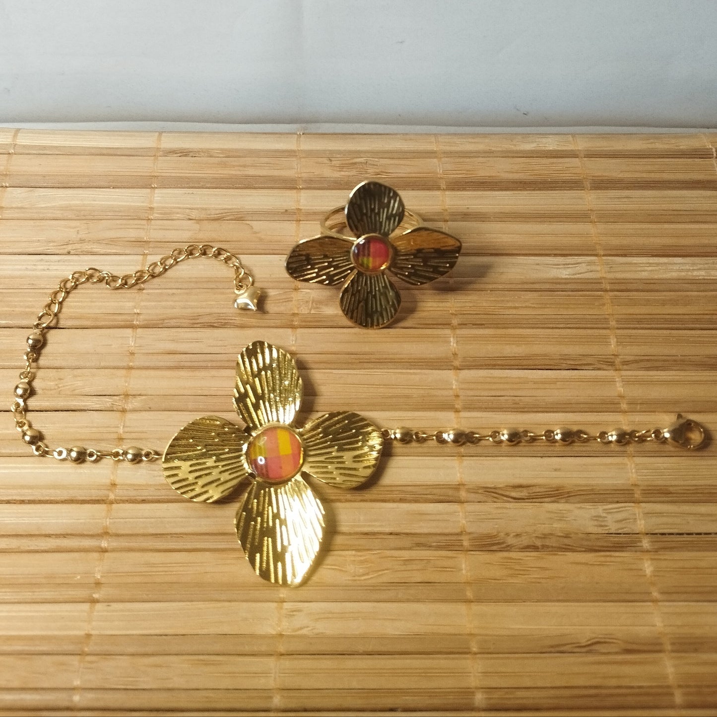 Bracelet acier jaune Mohyra