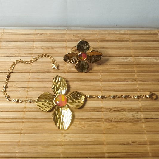 Bracelet acier jaune Mohyra