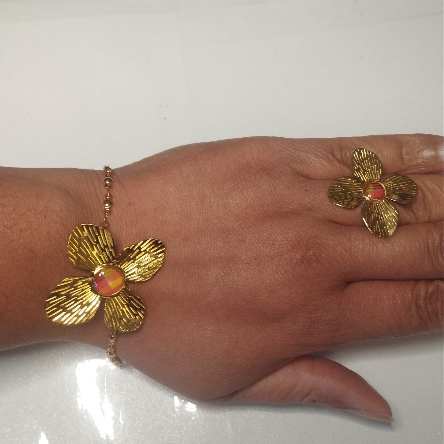 Bracelet acier jaune Mohyra