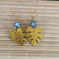 Boucles d'oreilles Monsterya Tropicale