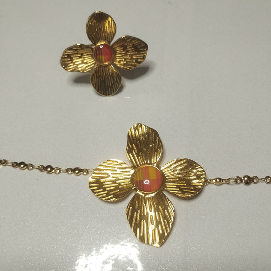 Bracelet acier jaune Mohyra