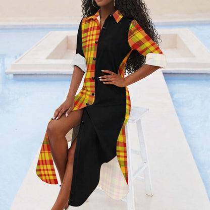 Robe Chemise Madras Sunshine