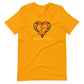 T-shirt ajusté Unisexe Coeur Madras Sunshine Kè an mwen