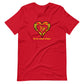 T-shirt ajusté Unisexe Coeur Madras Sunshine Kè an mwen