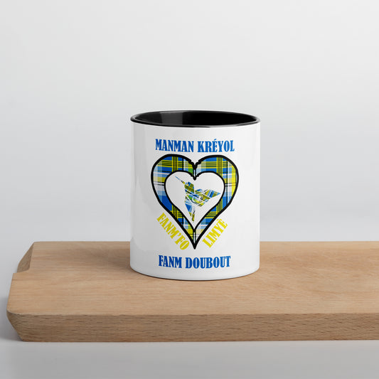 Mug coloré Madras Bleu FamFo