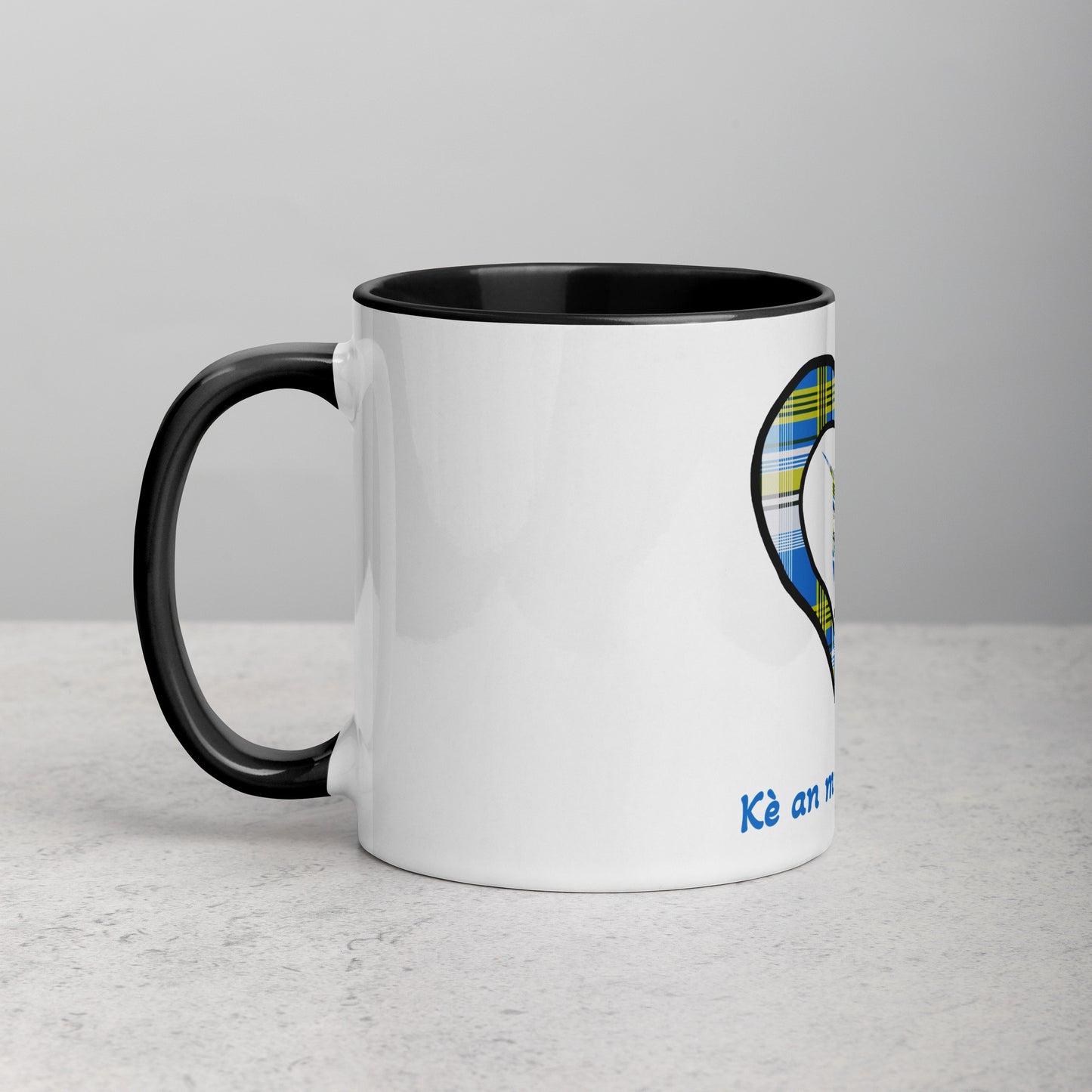 Mug Intérieur Coloré Madras bleu kè an mwen