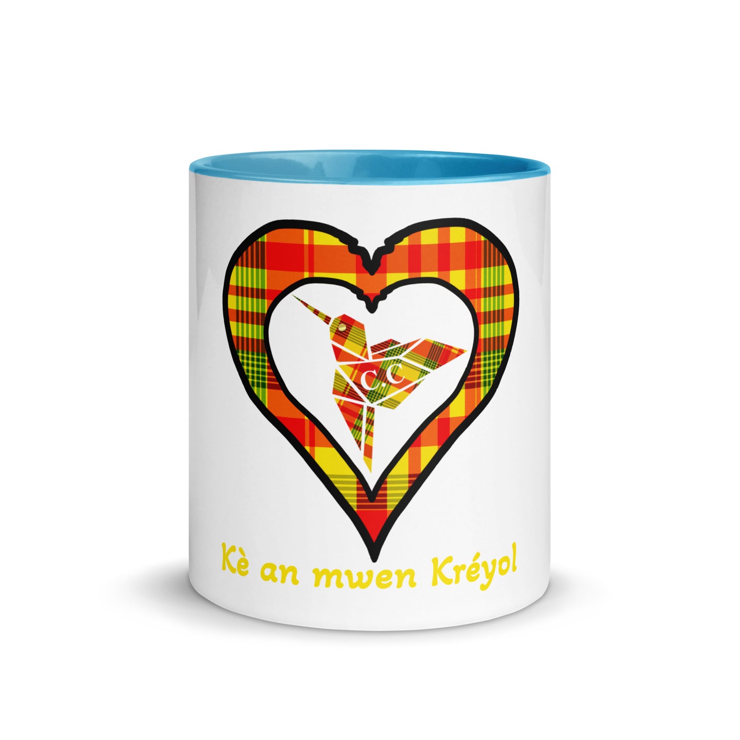 Mug Intérieur Coloré Madras Sun kè an mwen