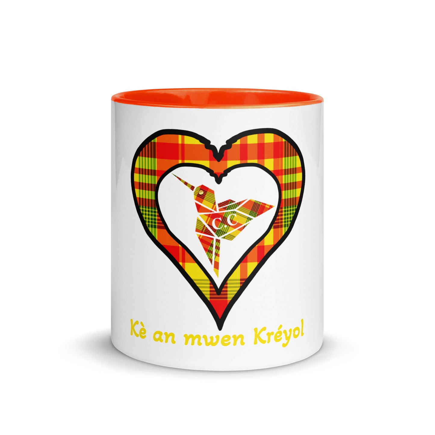 Mug Intérieur Coloré Madras Sun kè an mwen