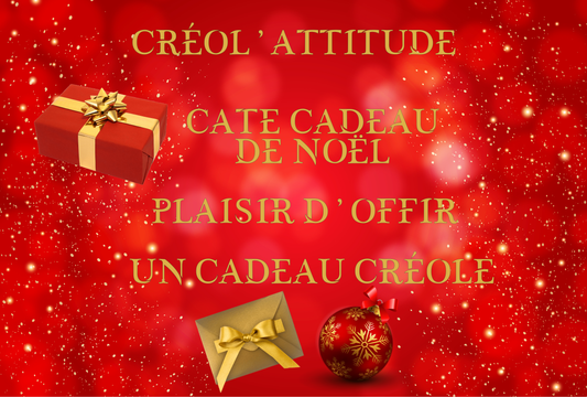 Carte cadeau Noël Créol'Attitude
